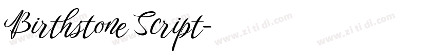 Birthstone Script字体转换